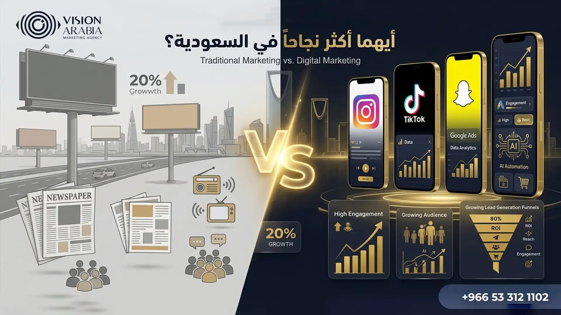 مقارنة بين التسويق الإلكتروني والتقليدي